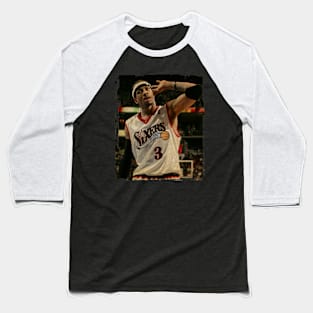 Allen Iverson Sixers Vintage Baseball T-Shirt